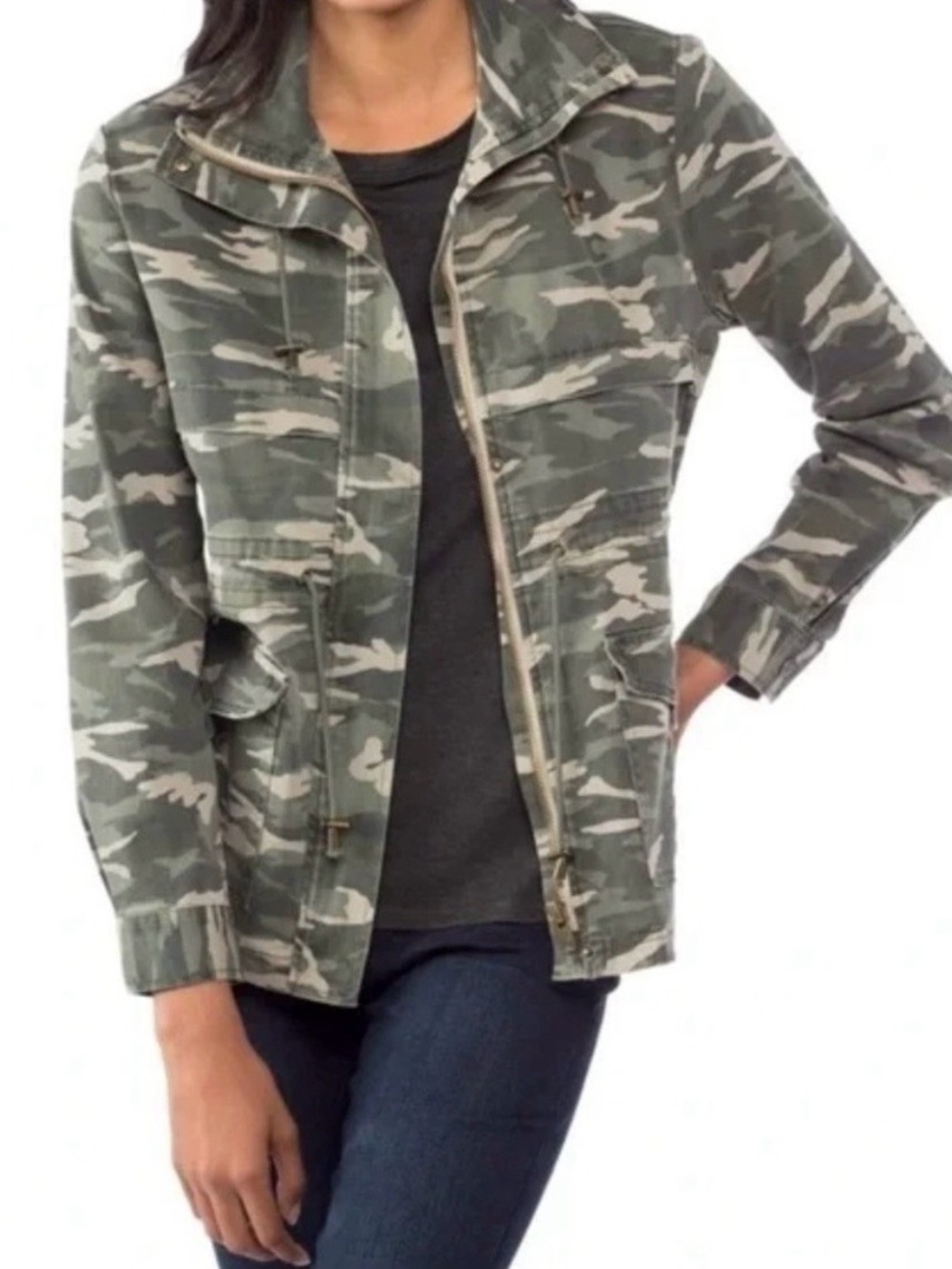 Camouflage Utility Jacket - Green Camo